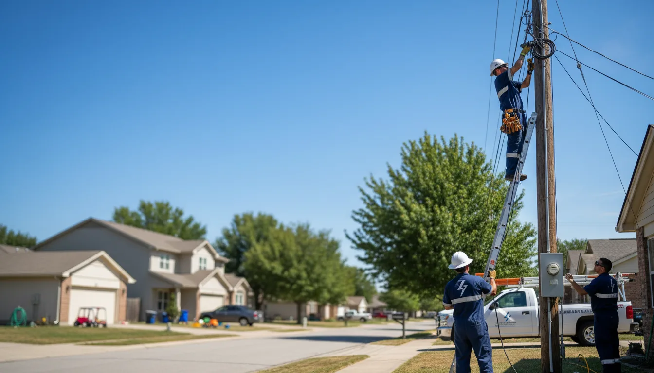 Residential electrician providing installation services in Grand Saline, TX
